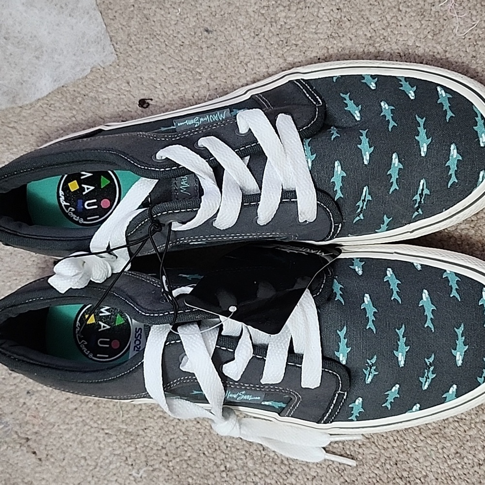 Shark print sneakers
